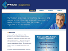 Tablet Screenshot of frontstreetmarketing.com